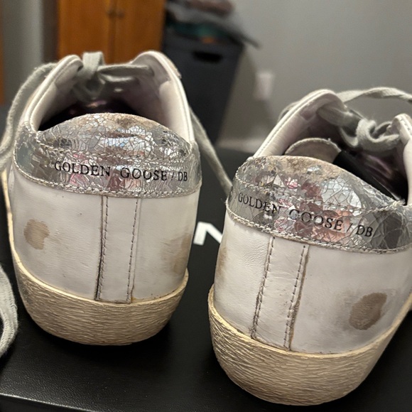 Women's Golden Goose Metallic Pink Star Accent Sneakers - Picture 2 of 11